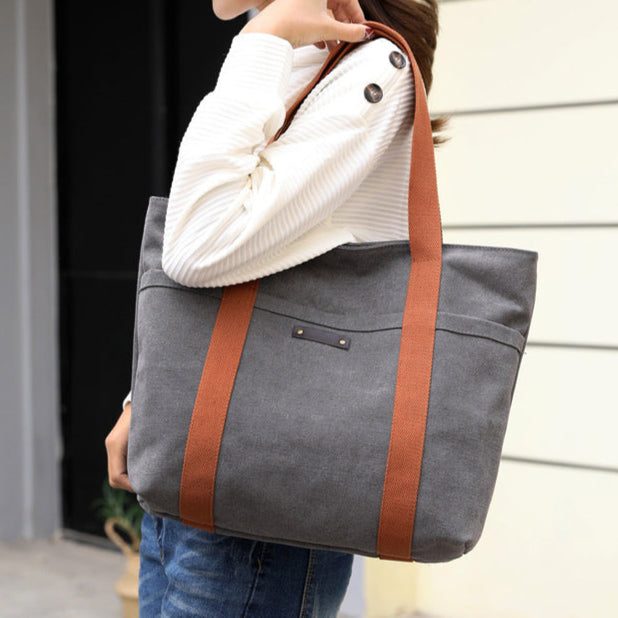 Chic Canvas Everyday Tote Bag for Women