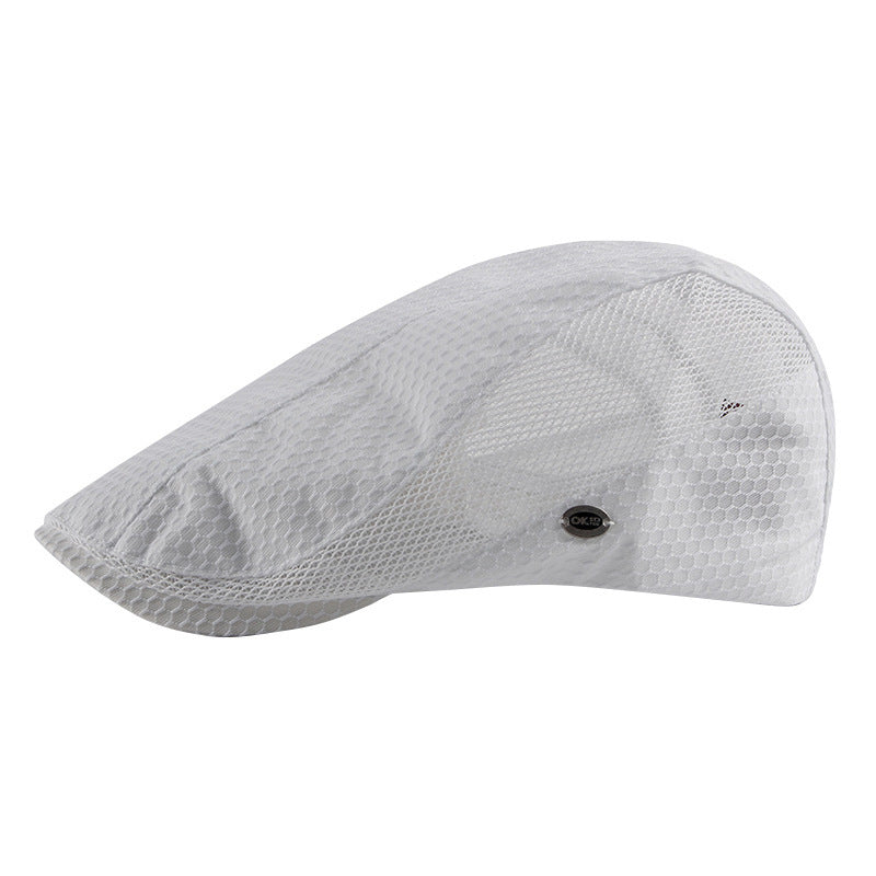 Breathable Mesh Beret Hat - Sun Protection