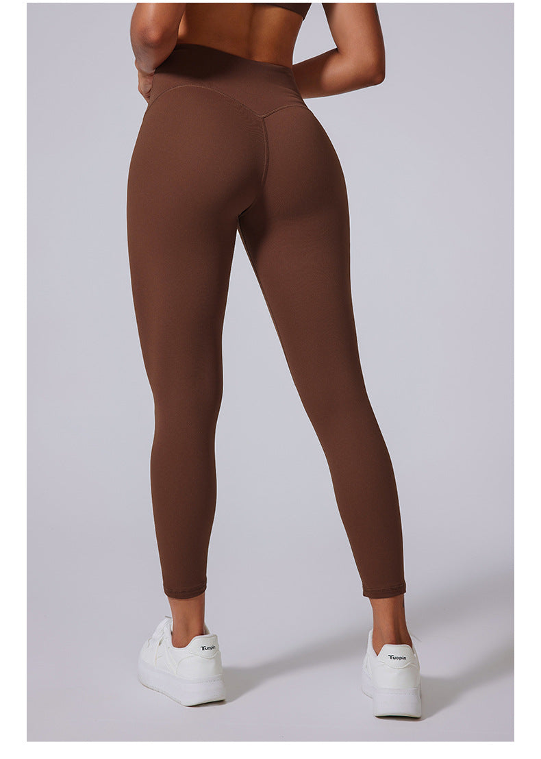 High Waist Shimmering Active Leggings for Yoga and Performance Workouts