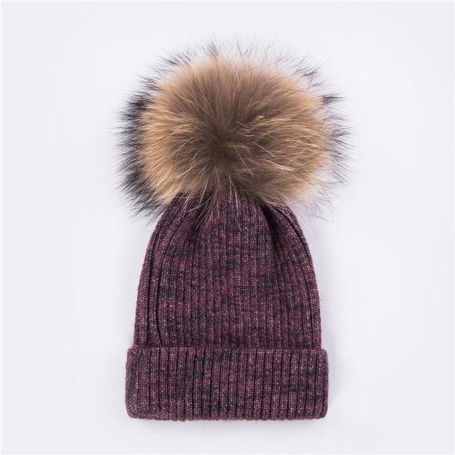 Cozy Knit Pompom Beanie Hat for Winter Warmth