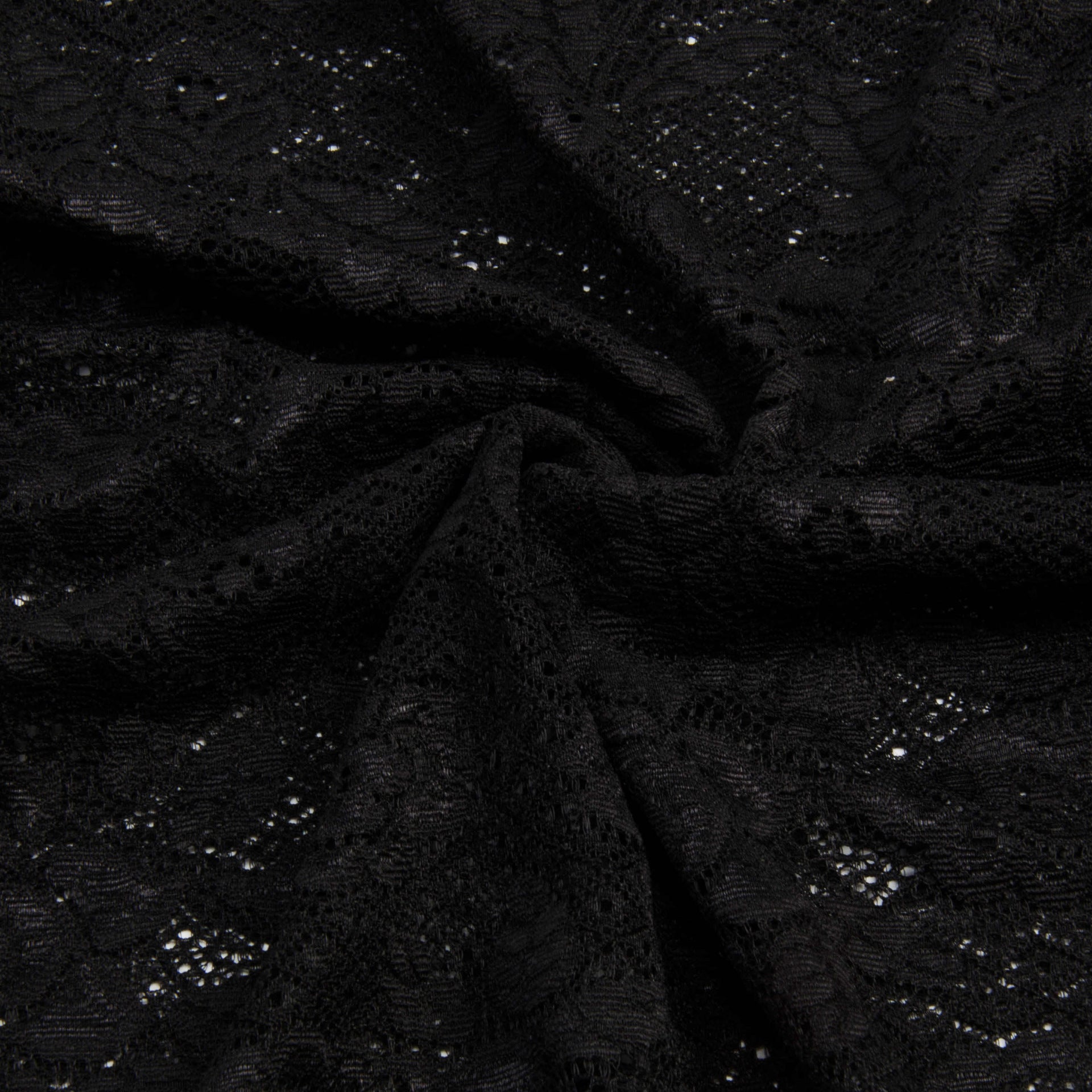 Gothic Lolita Lace Dress - Women's Black Ruffled Gown