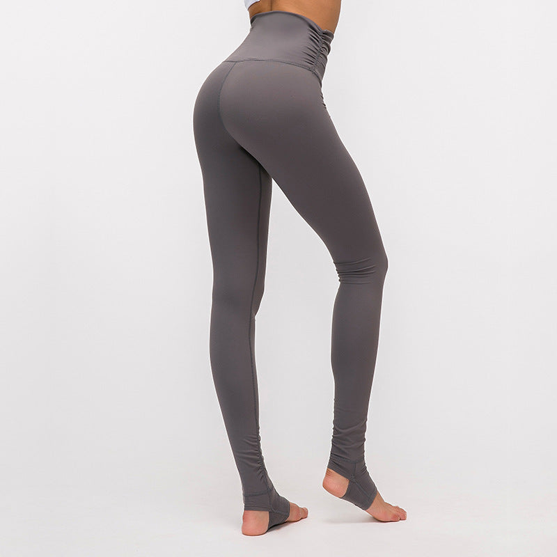 Soft Cotton Blend High Waist Stirrup Yoga and Pilates Leggings