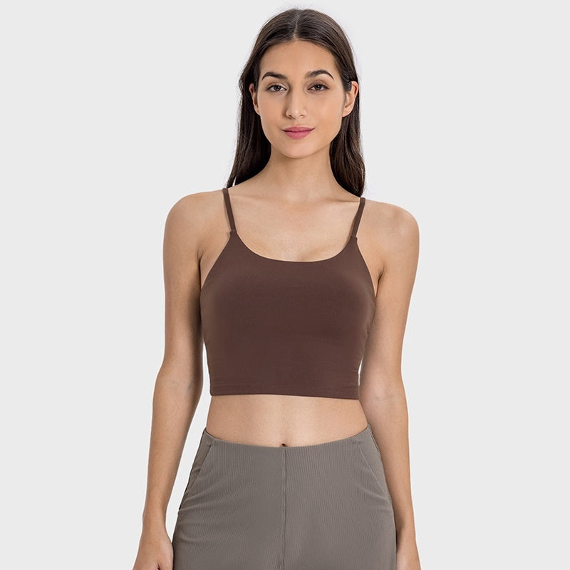 Women's Seamless Activewear Sports Bra Crop Top with Removable Padding for Yoga and Training