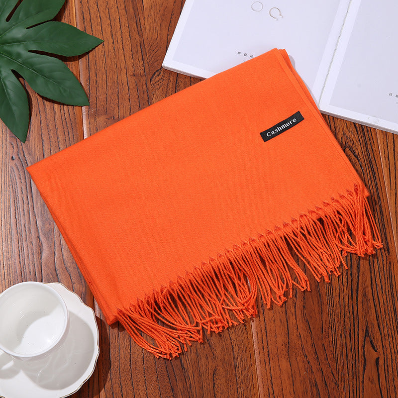 Luxurious Solid Shawl Scarf | Soft & Warm Wrap