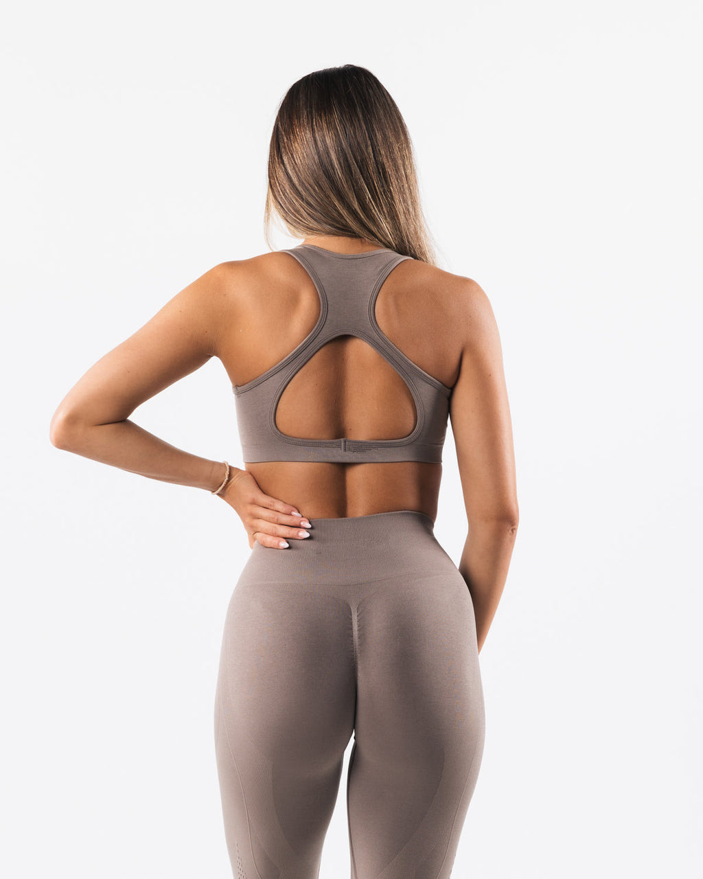 Seamless Ribbed Activewear Set for Women | Yoga Sports Bra & Leggings