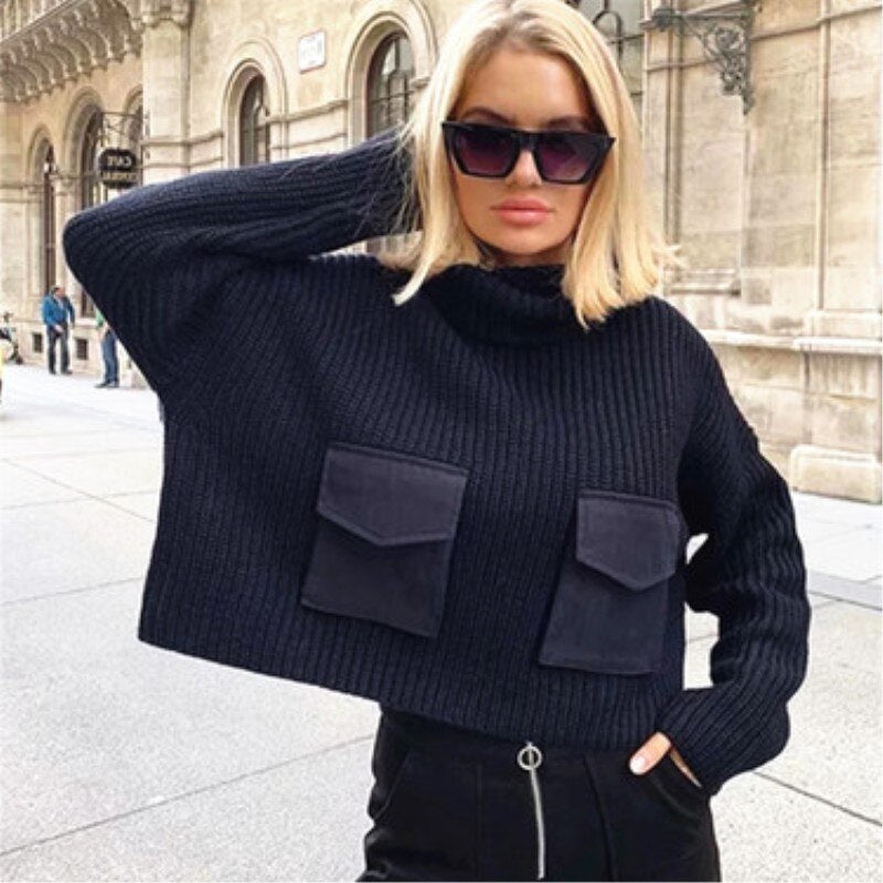 Nova Chunky Knit Turtleneck Sweater