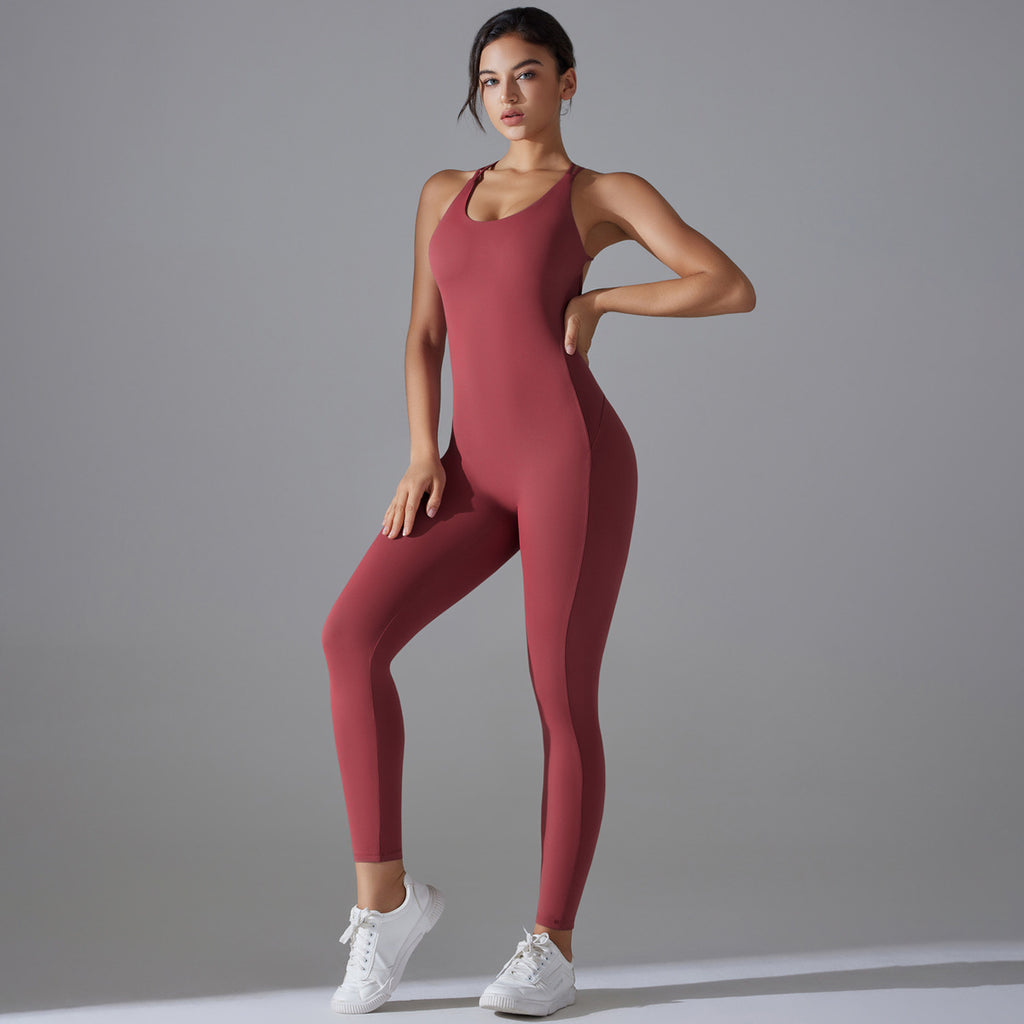 Women's Hip-Lifting Quick-Drying Fitness Jumpsuit