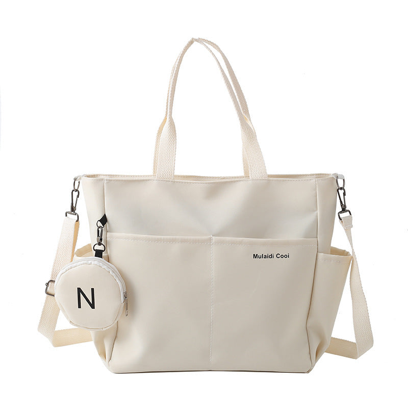 Stylish Women's Canvas Tote & Crossbody Messenger Bag