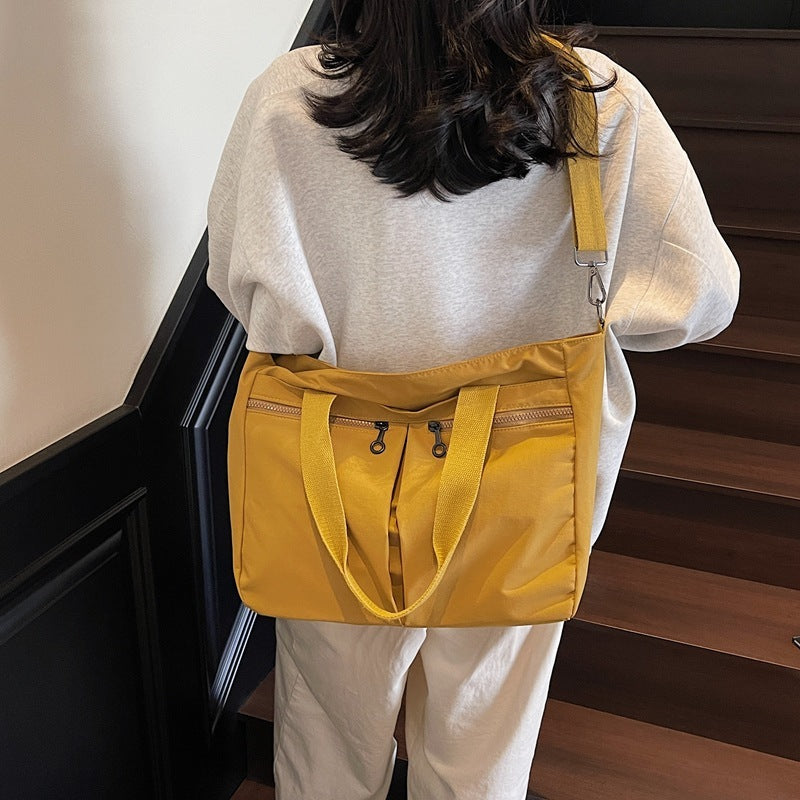 Versatile Oxford Cloth Tote Messenger Bag - Large Capacity