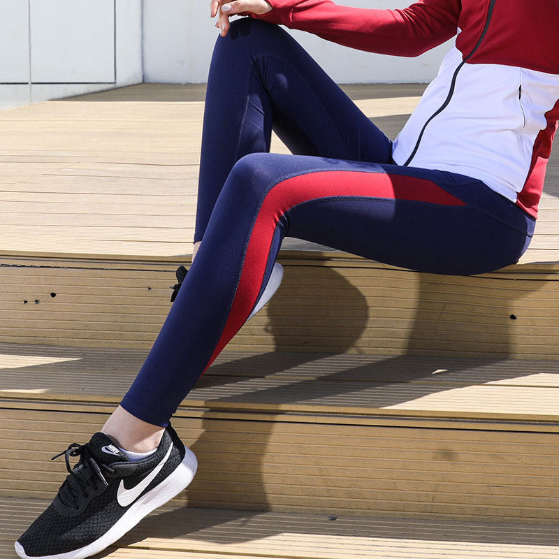 High Waist Hip Sculpting Activewear Leggings with Side Stripe Detail
