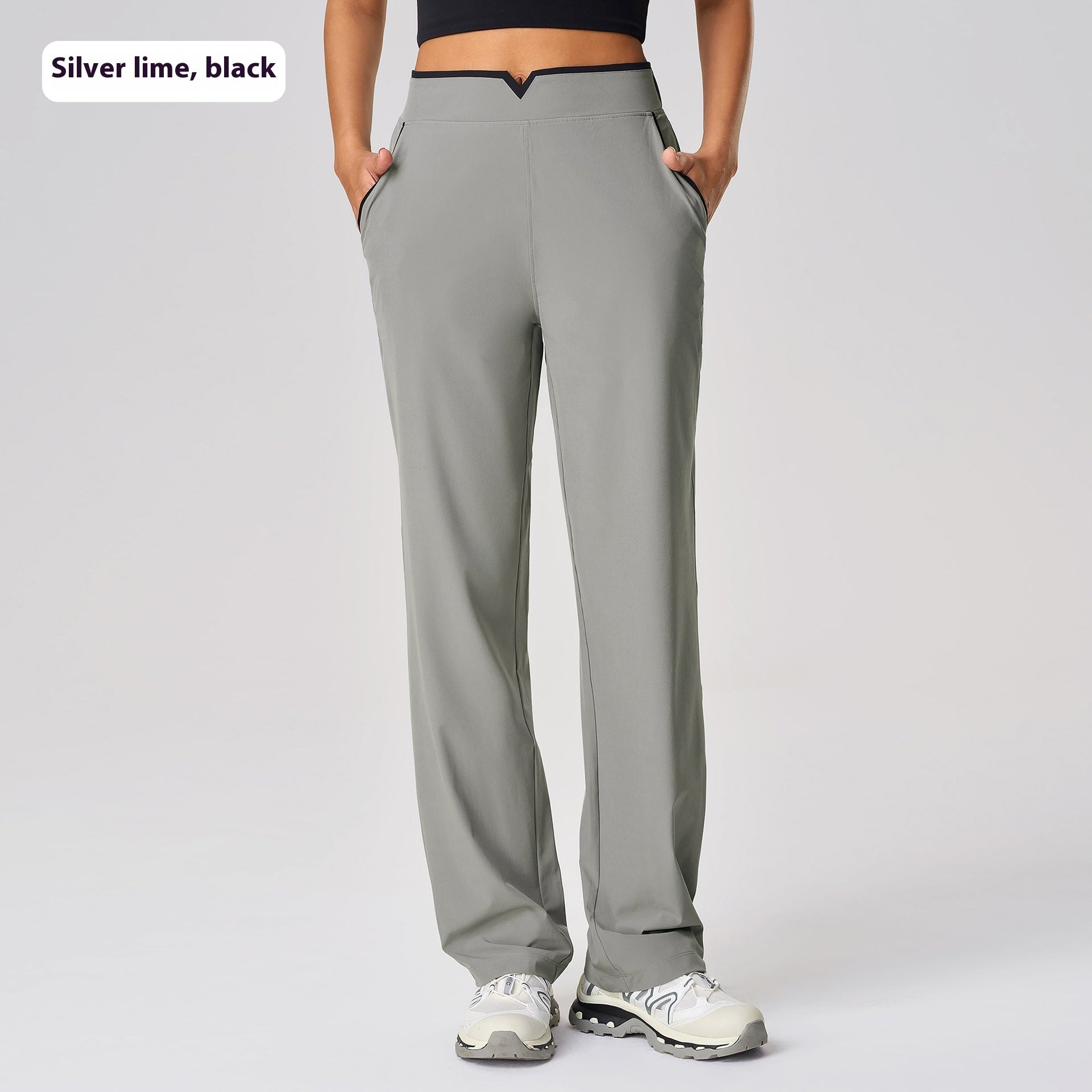 Comfortable Breathable High Waist Wide Leg Activewear Pants for Women
