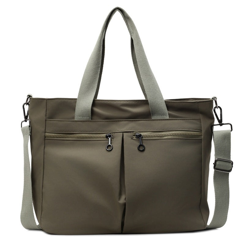 Versatile Oxford Cloth Tote Messenger Bag - Large Capacity