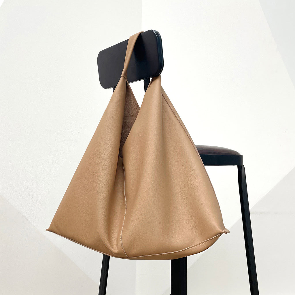 Soft Leather Slouchy Shoulder Bag - Everyday Tote