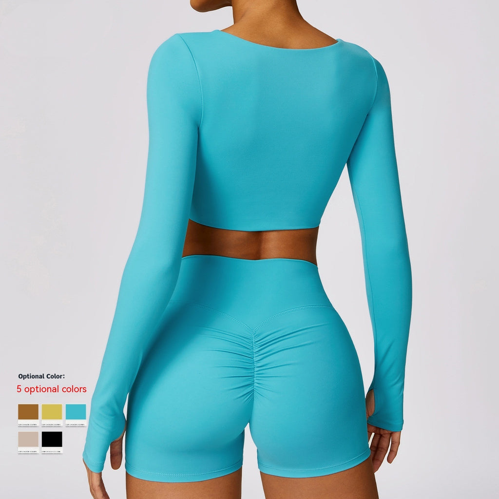 Quick-drying Tight Workout Clothes Casual Running Sport Long Sleeve Top
