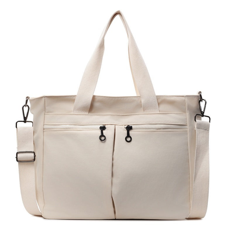 Versatile Oxford Cloth Tote Messenger Bag - Large Capacity