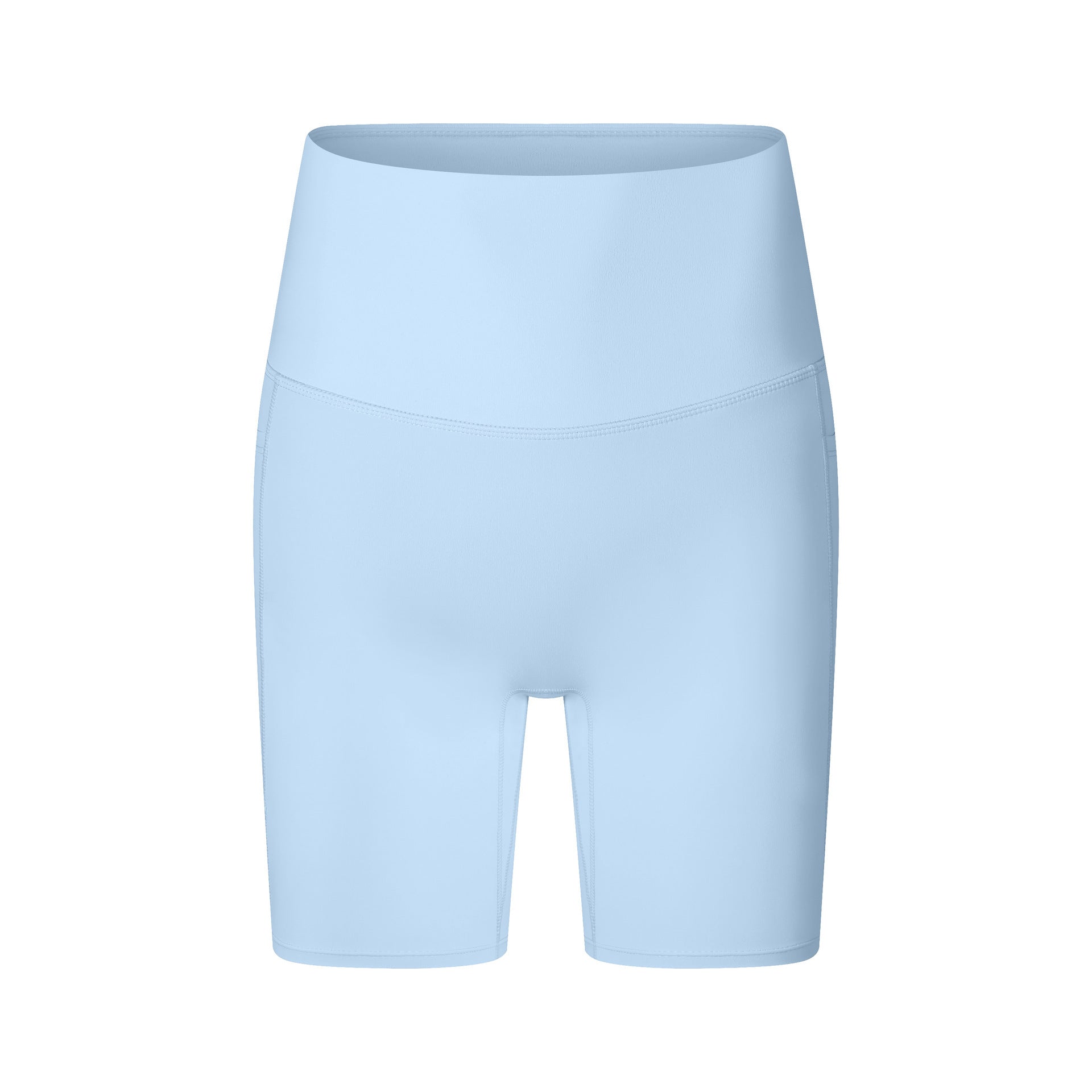 High Waist Hip Lift Nylon Active Fitness Shorts for Yoga and Workout