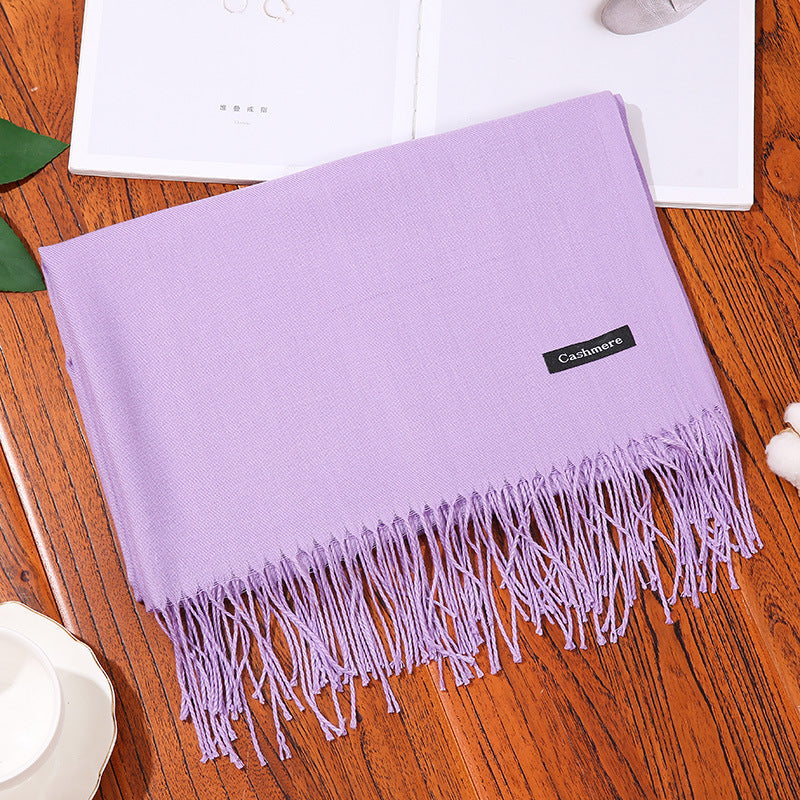 Luxurious Solid Shawl Scarf | Soft & Warm Wrap
