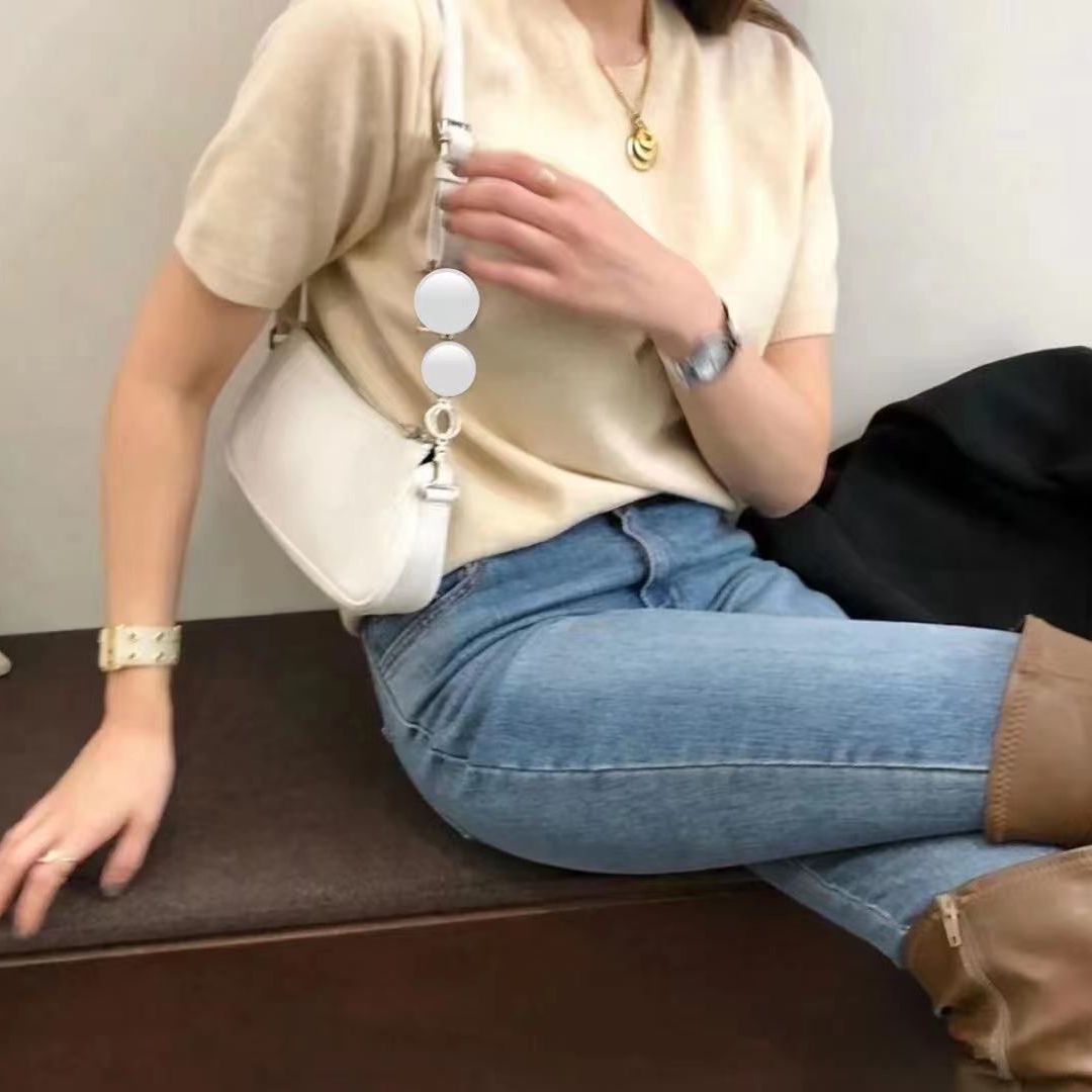 Elegant Genuine Leather Baguette Shoulder Bag for Everyday Chic