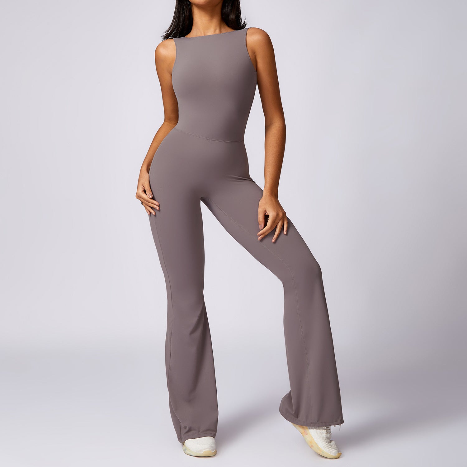 Women's Hip-Lifting Flare Yoga Jumpsuit - Activewear Bodysuit