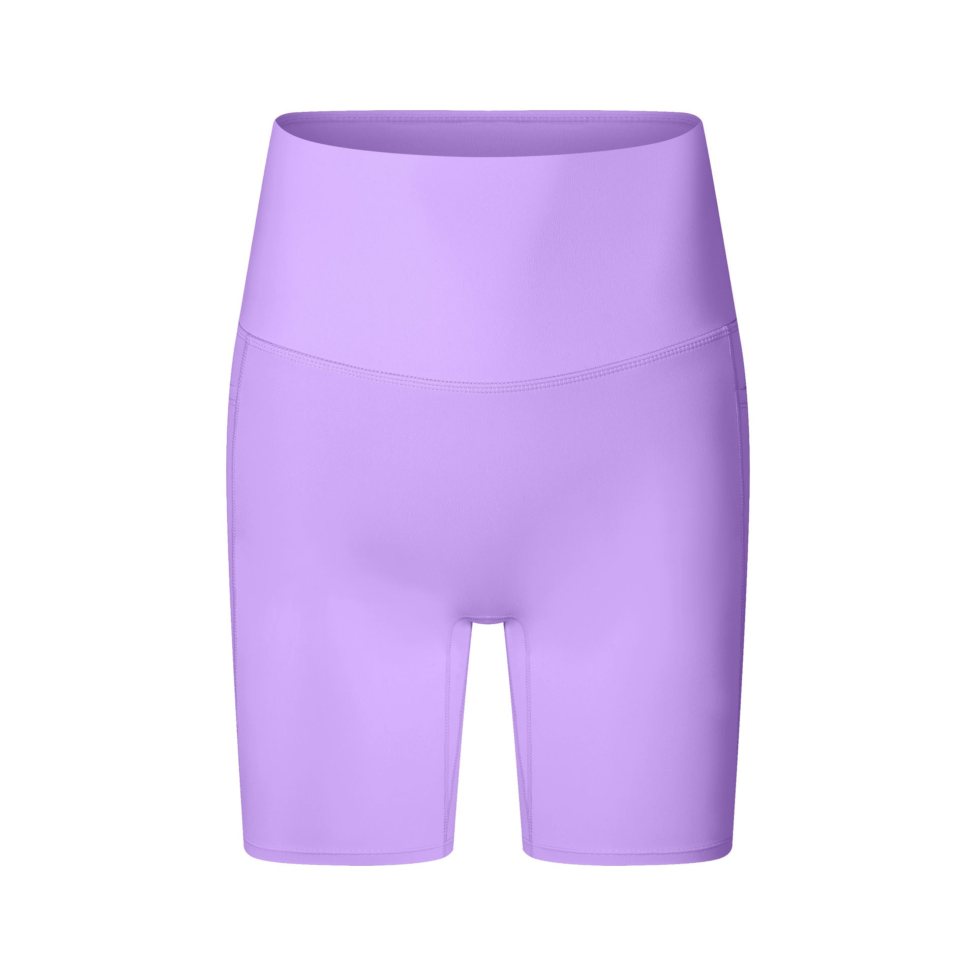 High Waist Hip Lift Nylon Active Fitness Shorts for Yoga and Workout