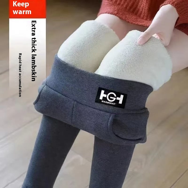Cozy Plus Size Fleece Lined Thermal Leggings for Winter Warmth