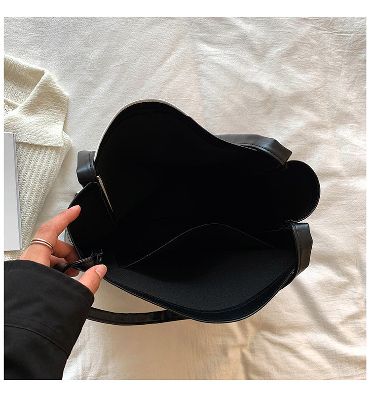 Chic Yin-Yang Large Capacity PU Shoulder Tote Bag