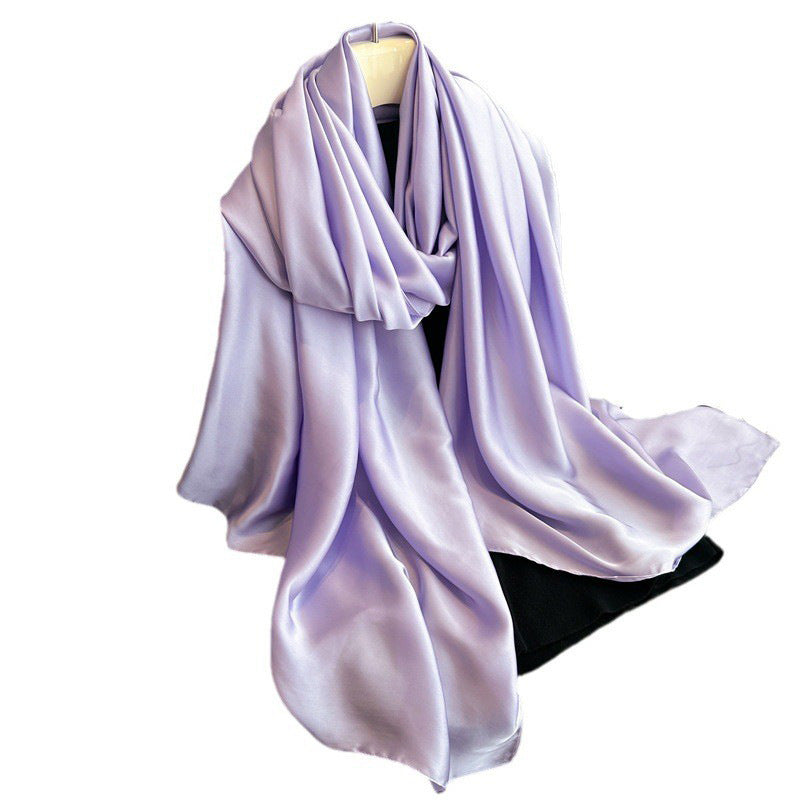 Soft Solid Scarf - Versatile Polyester Wrap