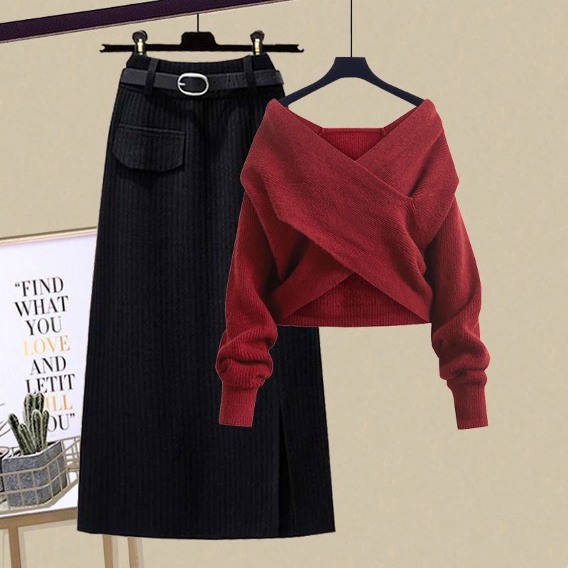 Cozy Knit Off Shoulder Wrap Sweater with Relaxed Fit for Everyday Style