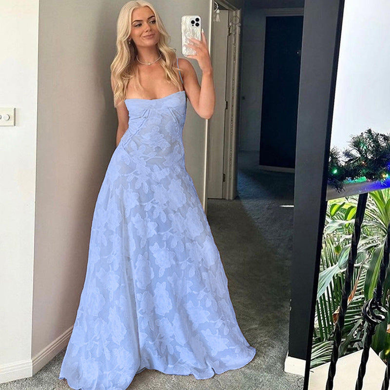 Women's Backless Tube Top Dress - Sexy Pink Party Mini