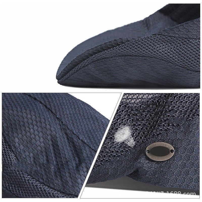 Breathable Mesh Beret Hat - Sun Protection