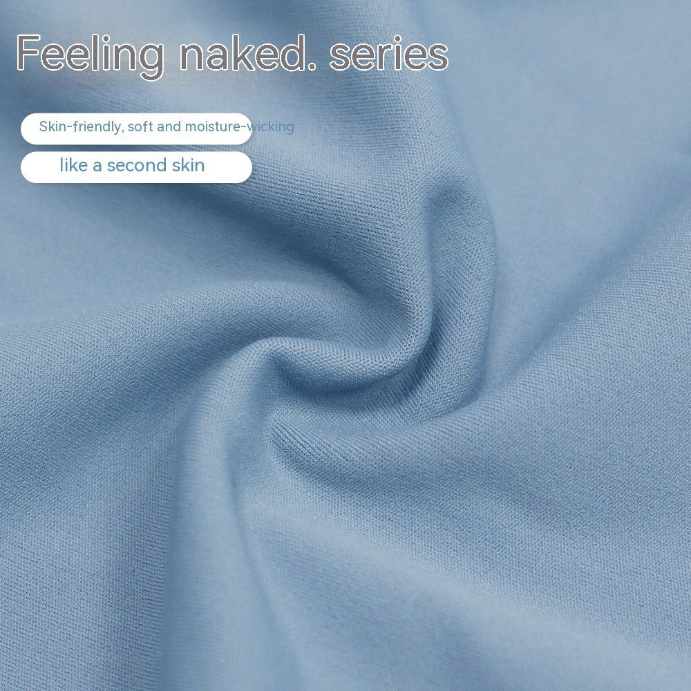 Smooth Comfort Athletic Leggings with Mesh Panel and Nude Feel