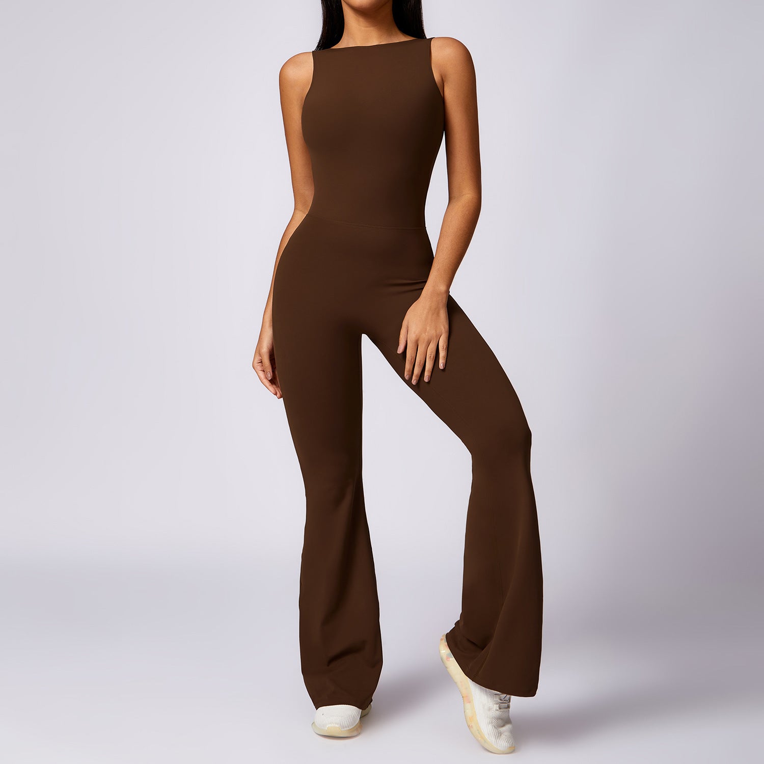Women's Hip-Lifting Flare Yoga Jumpsuit - Activewear Bodysuit