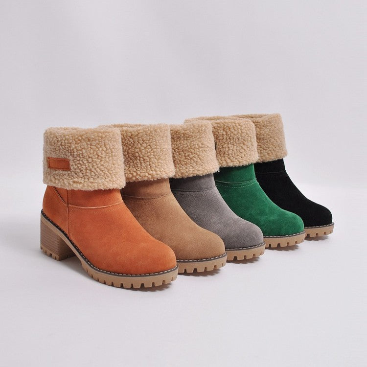 Aria Faux-Fur Trim Suede Ankle Boots