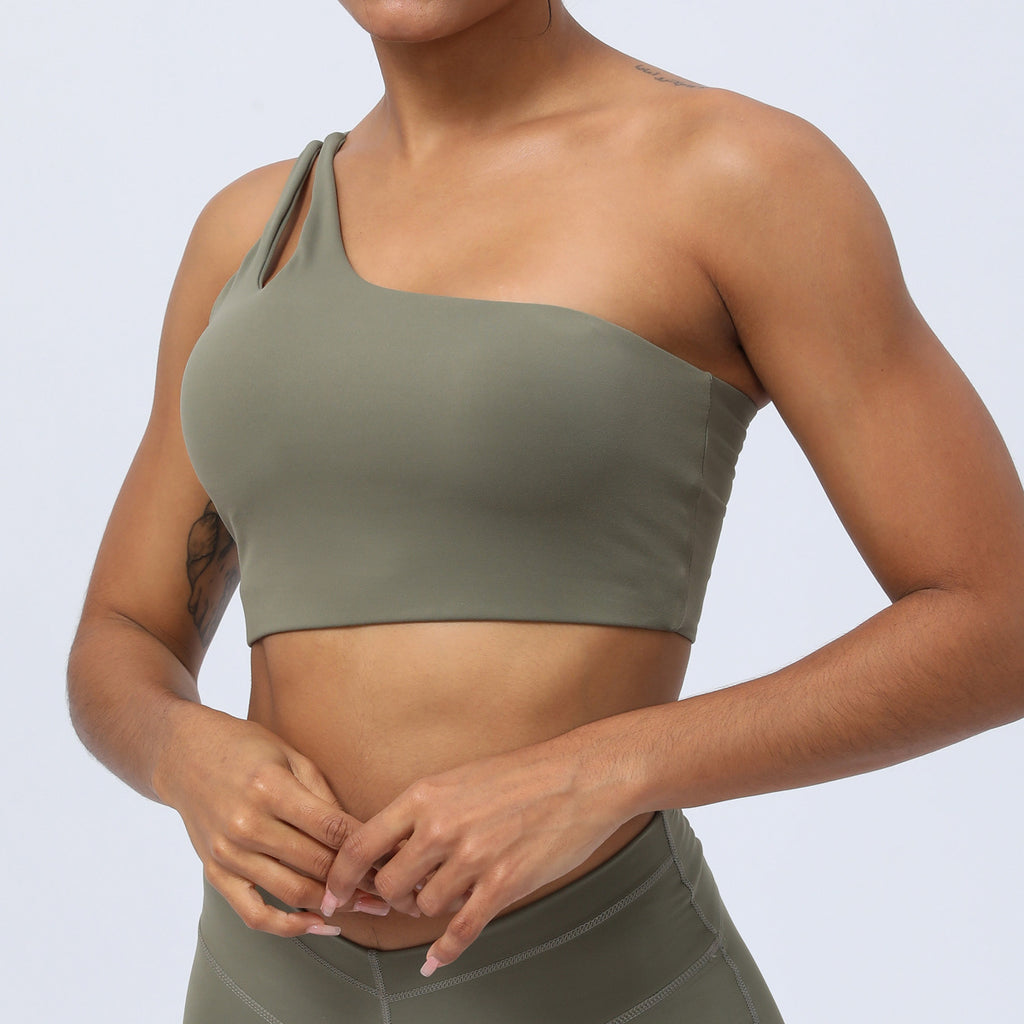 Fashionable One Shoulder Crop Top for Women Workout and Active Lifestyle