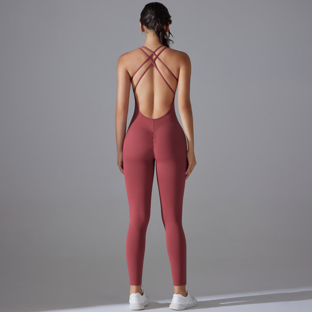 Women's Hip-Lifting Quick-Drying Fitness Jumpsuit