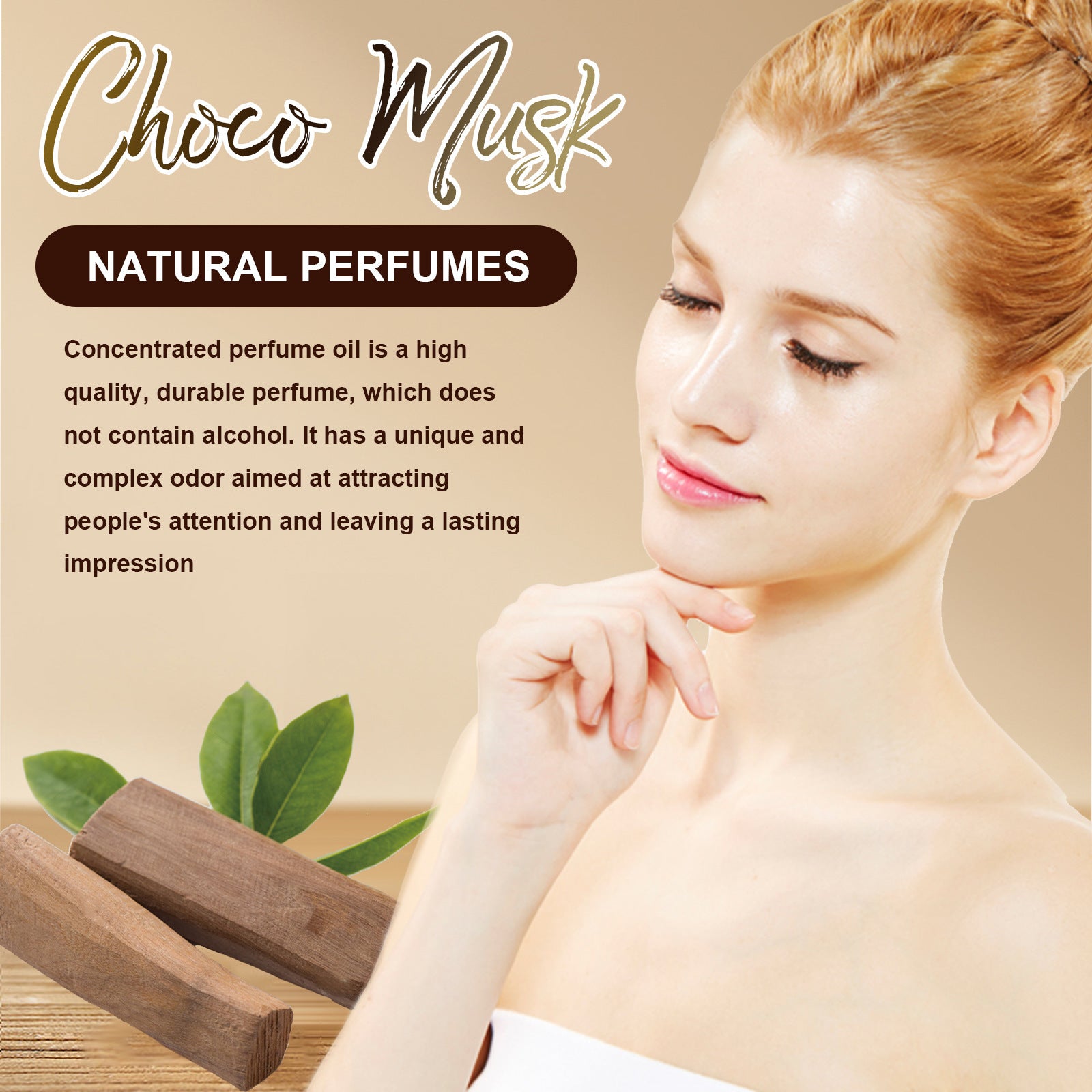 5 PCS Choco Musk Portable Concentrated Perfume Oil 6ml