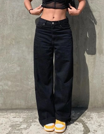 Women's High Waist Floor Jeans And Trousers
