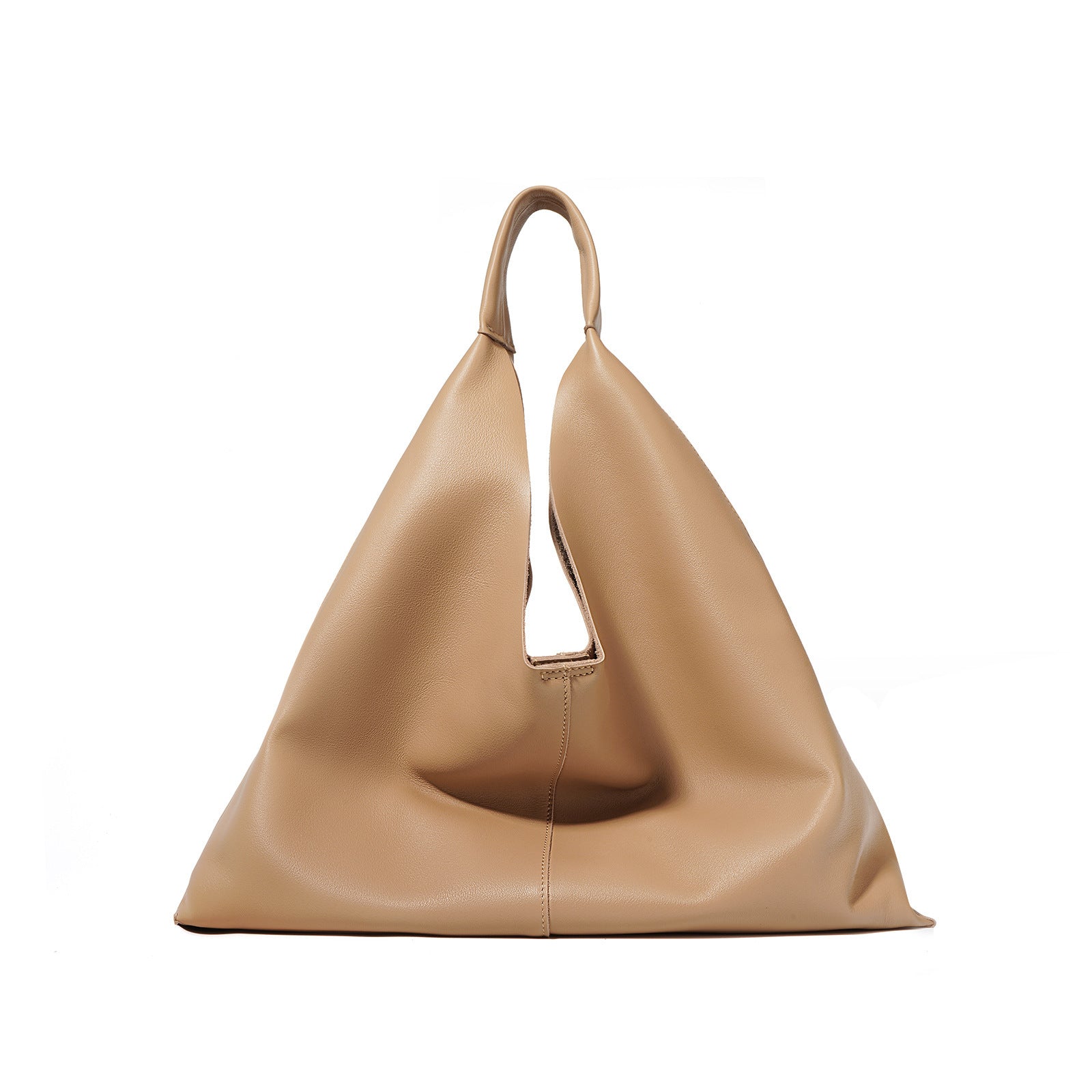 Soft Leather Slouchy Shoulder Bag - Everyday Tote