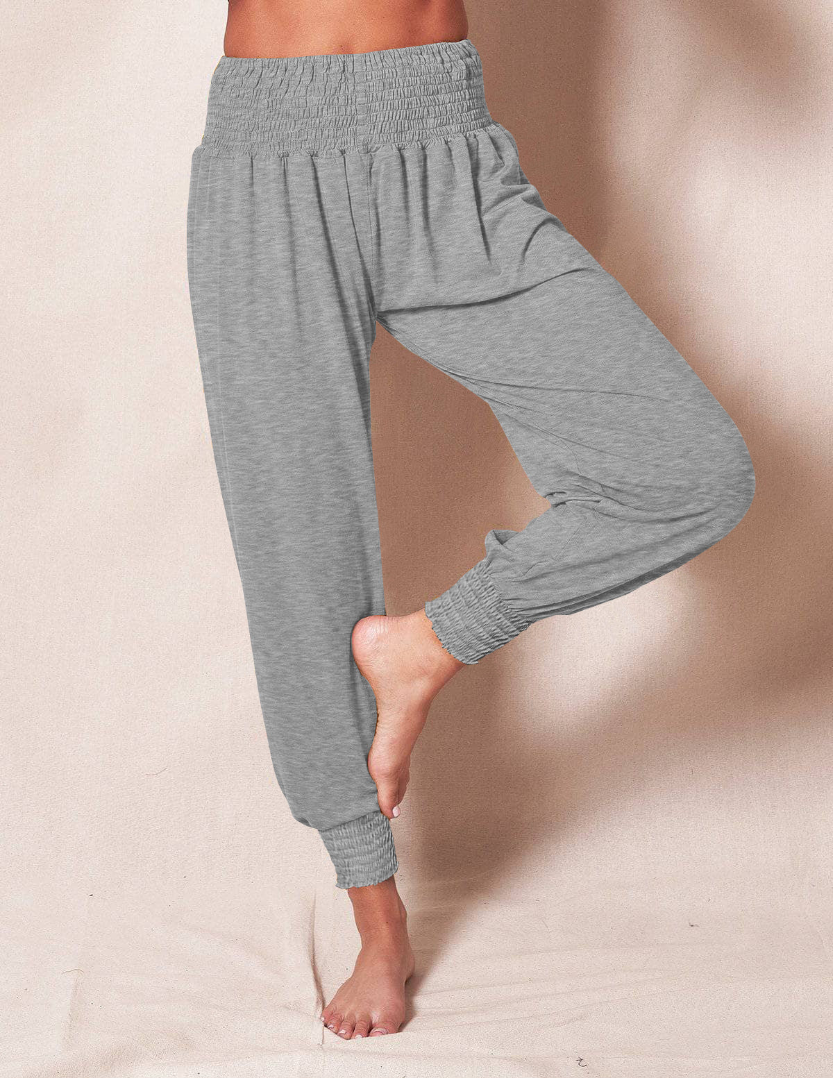Soft Cotton Harem Pants: Casual Comfort for Yoga & Leisure