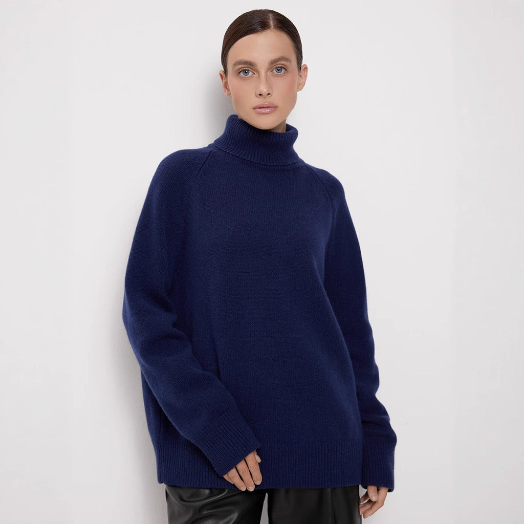 Cozy Soft Knit Turtleneck Pullover Sweater for Everyday Comfort and Style