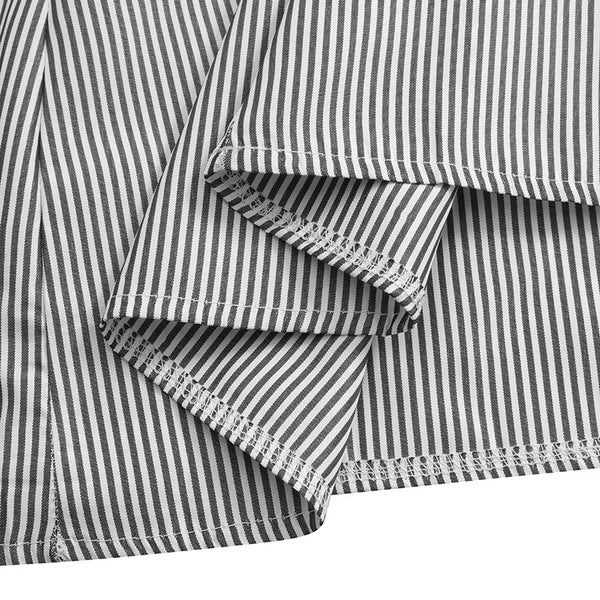 Effortless Striped High-Waist Flowy Maxi Skirt for Summer Chic