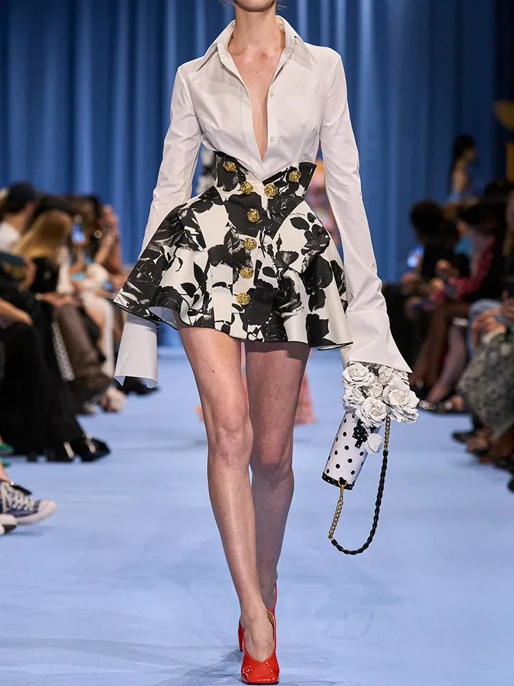 Crisp White Cotton Long Sleeve Button Down Blouse for Effortless Style