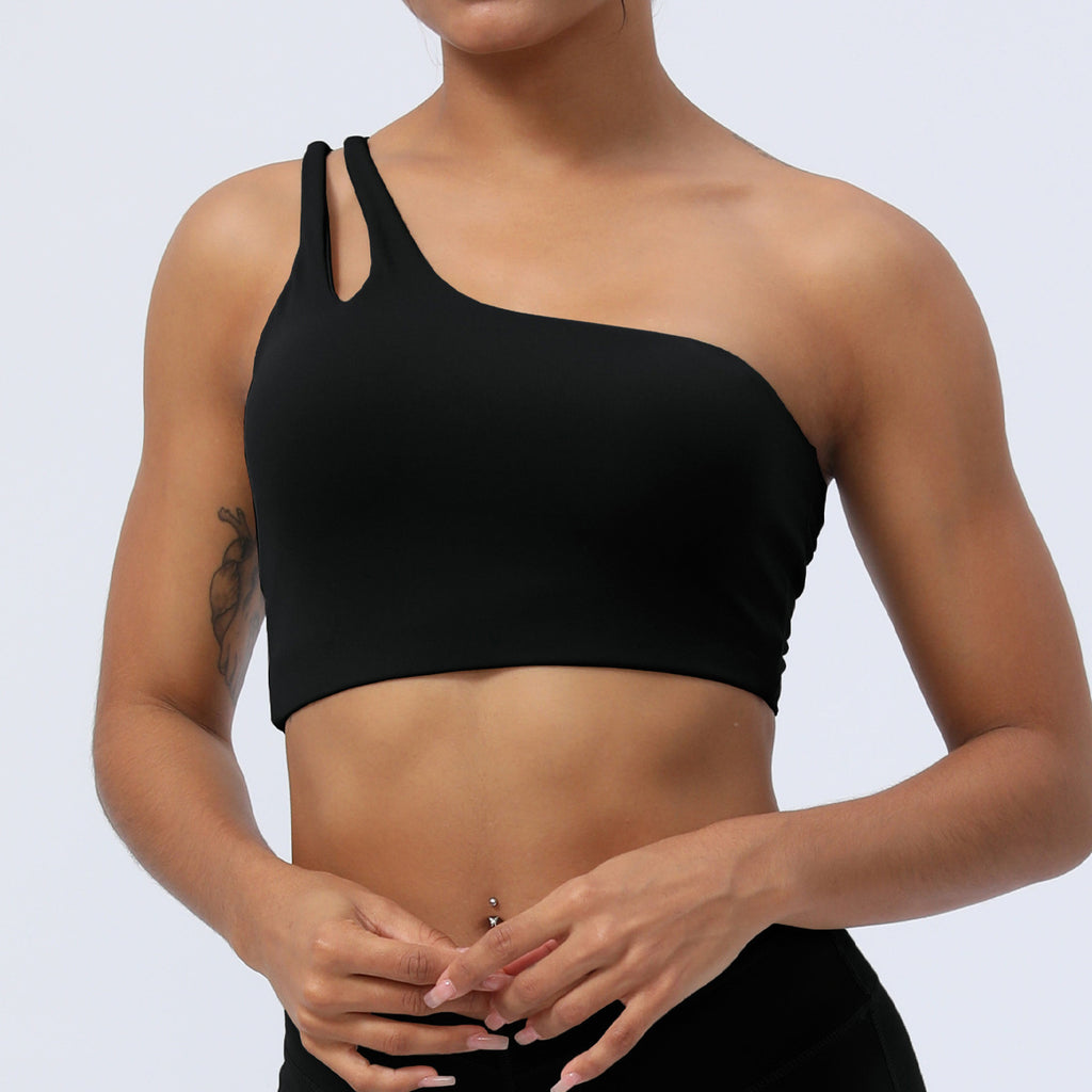 Fashionable One Shoulder Crop Top for Women Workout and Active Lifestyle