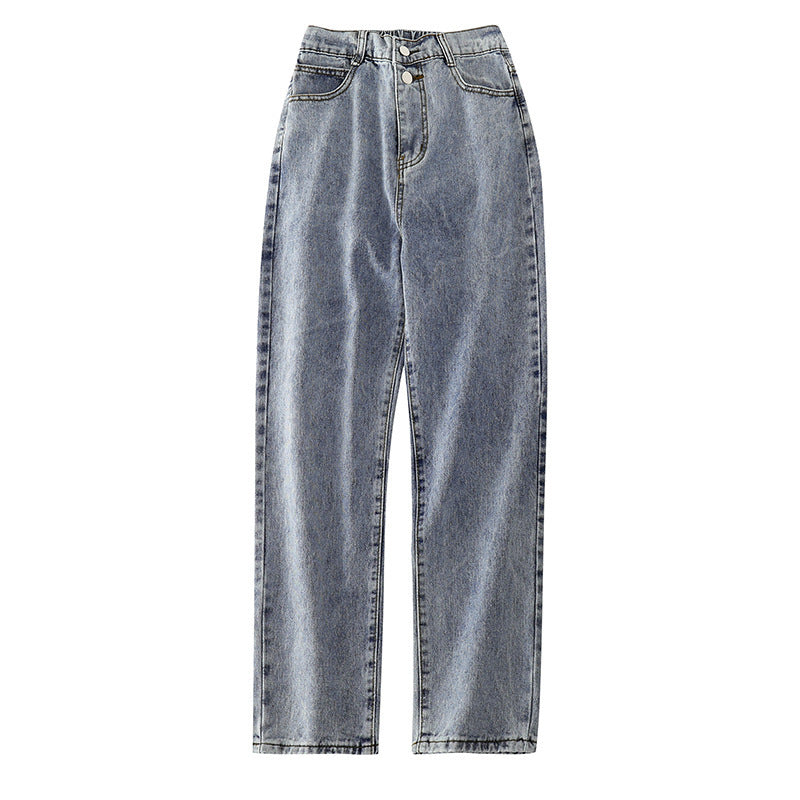 Aria High-Waist Straight Leg Jeans