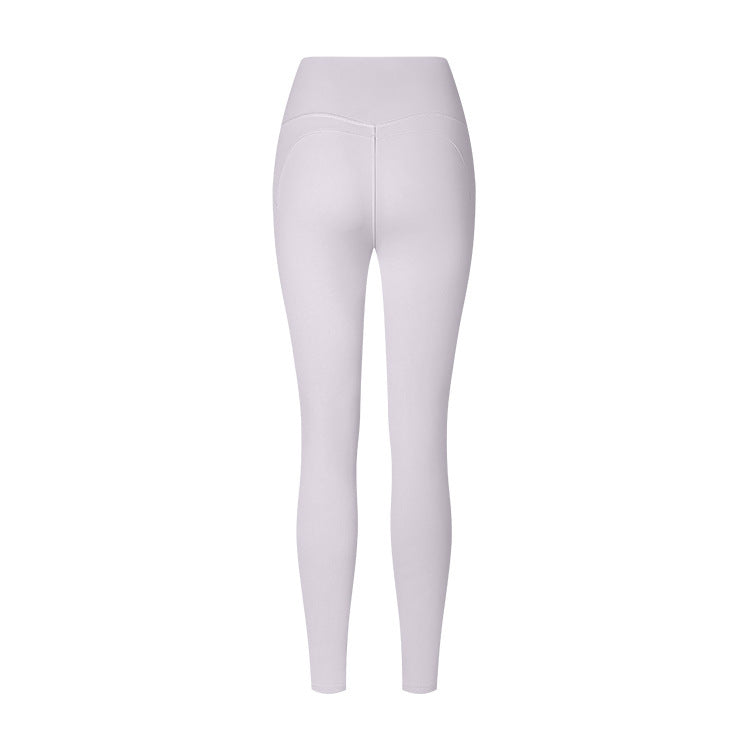 High Waist Brushed Fabric Fitness Leggings for Yoga and Training