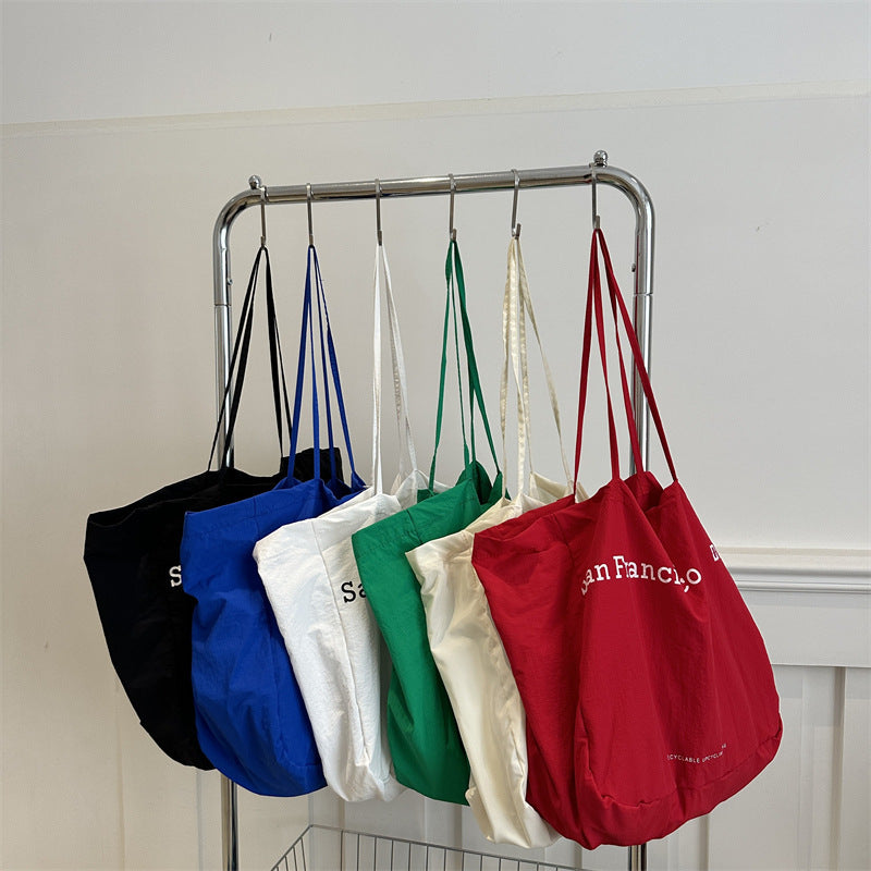 Fashion Letter Print Large Capacity Tote Bag for Daily Style