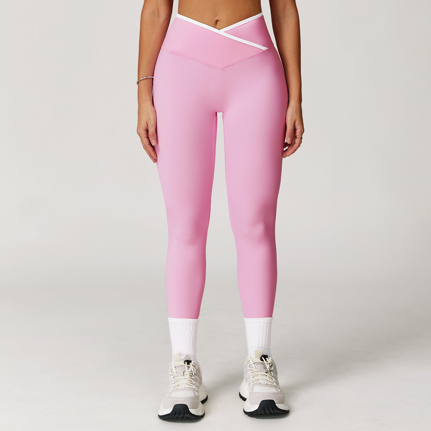 Sculpting Nude Feel High Waisted Crossover Activewear Leggings