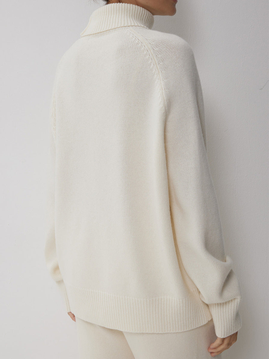 Cozy Soft Knit Turtleneck Pullover Sweater for Everyday Comfort and Style