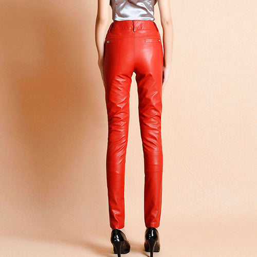 Sleek High Waist Faux Leather Leggings for a Chic Modern Look