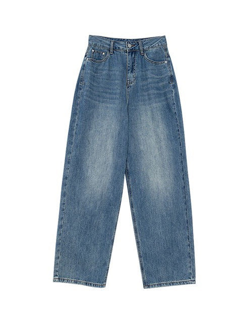 Women's High Waist Loose Wide Leg Denim Jeans